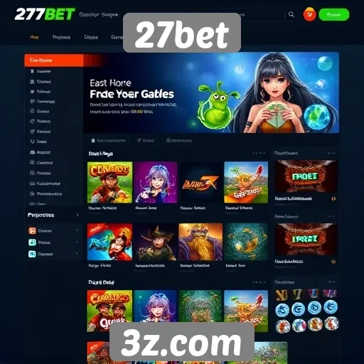 Interface e usabilidade do portal 27bet